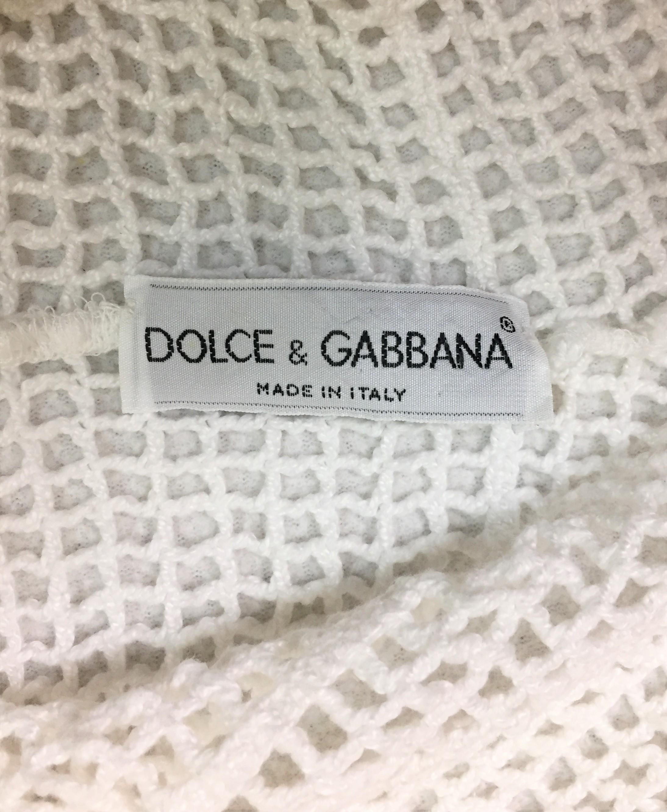 dolce and gabbana crochet dress