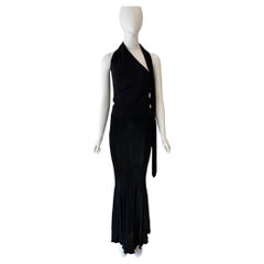  1997 GIVENCHY by Galliano skirt and halter fringe top / open back