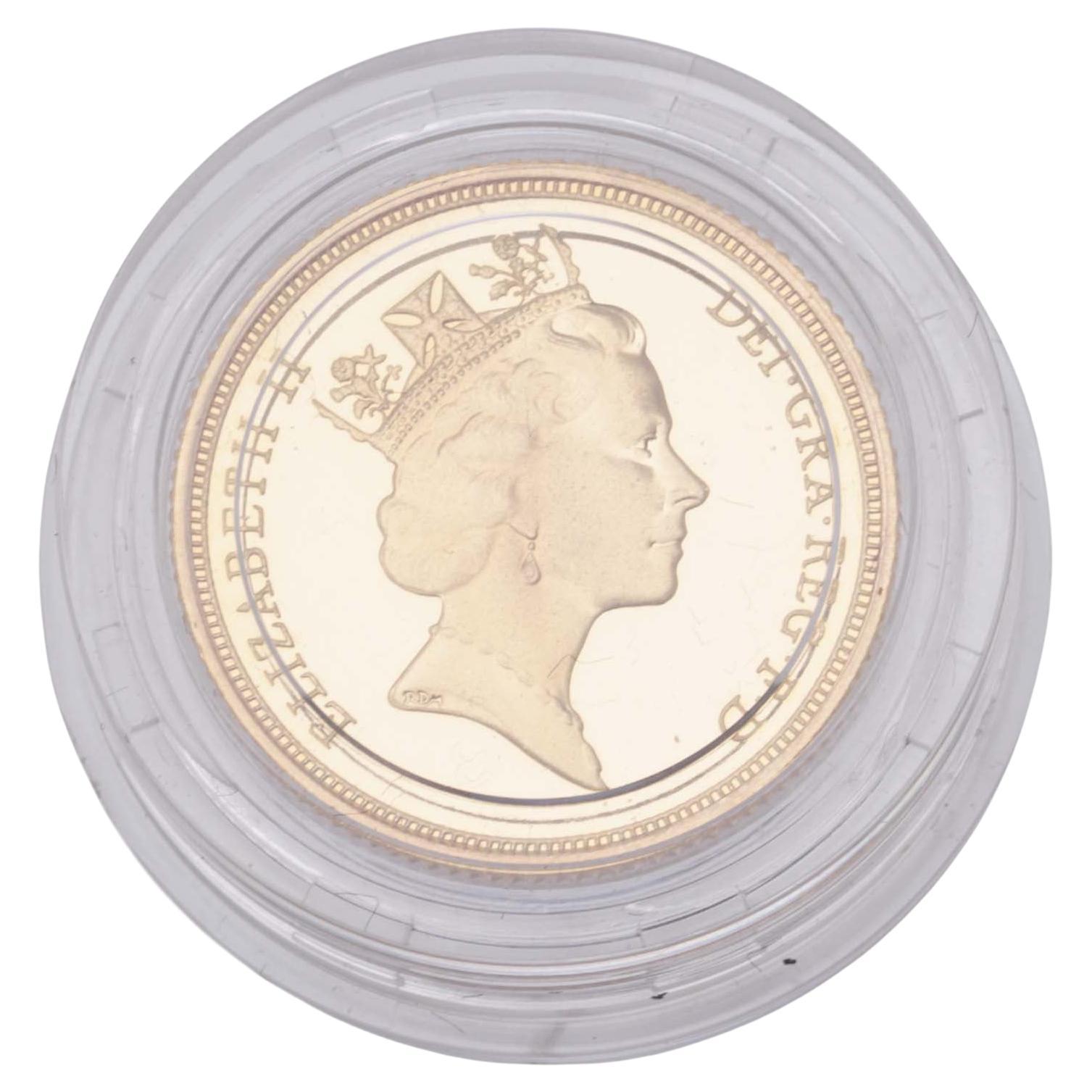1997 Gold Proof Sovereign – Original Royal Mint Presentation Box & Certificate