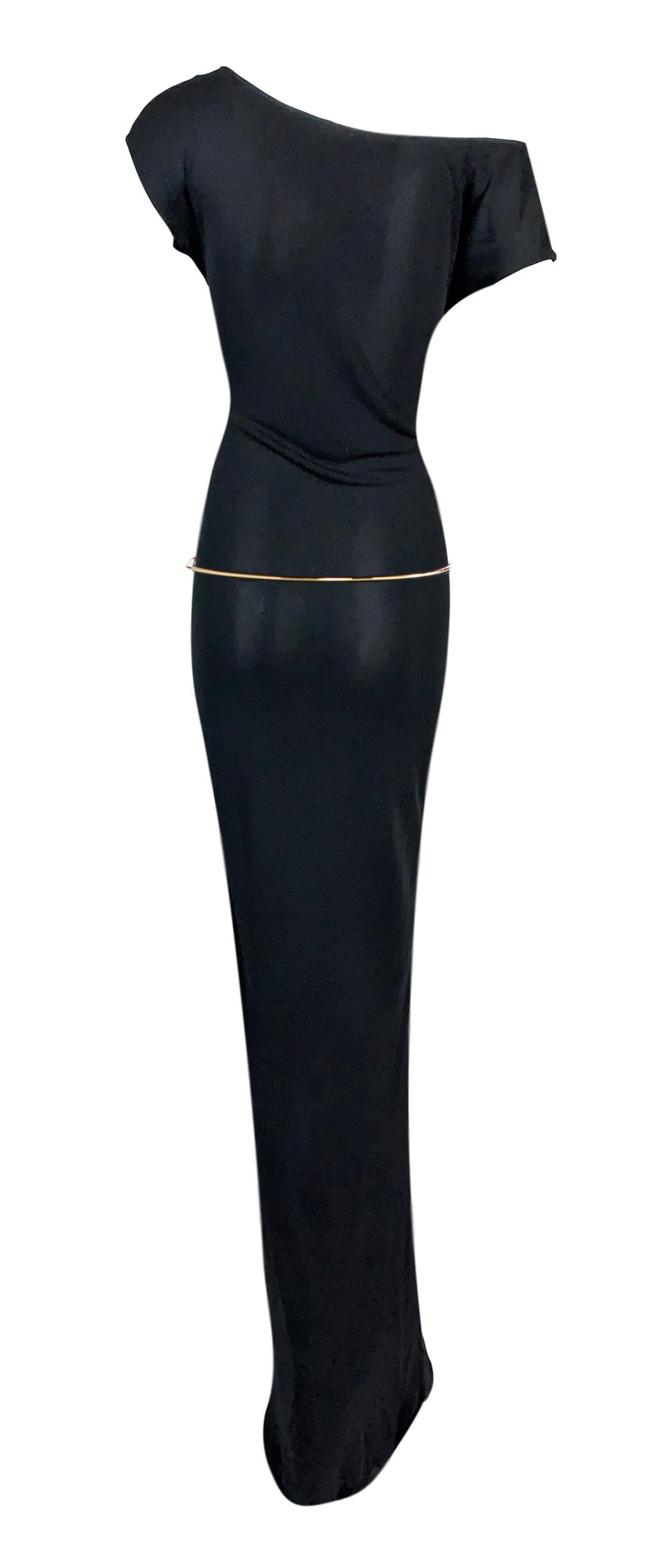 Rare 1997 Tom Ford for Gucci dress with original gold-tone 
