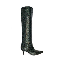 1997 Gucci Python Knee High Boots (40)