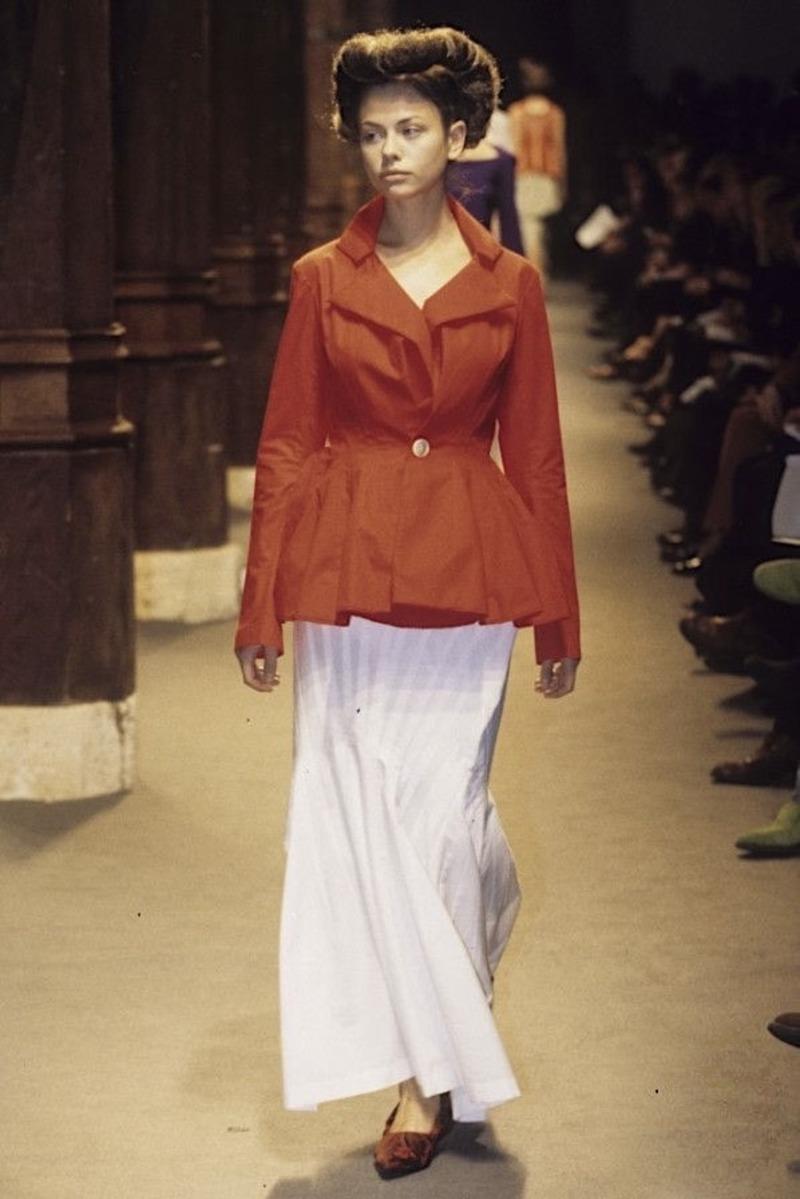 1997 JUNYA WATANABE Comme Des Garcons black RUNWAY wrap skirt For Sale 5