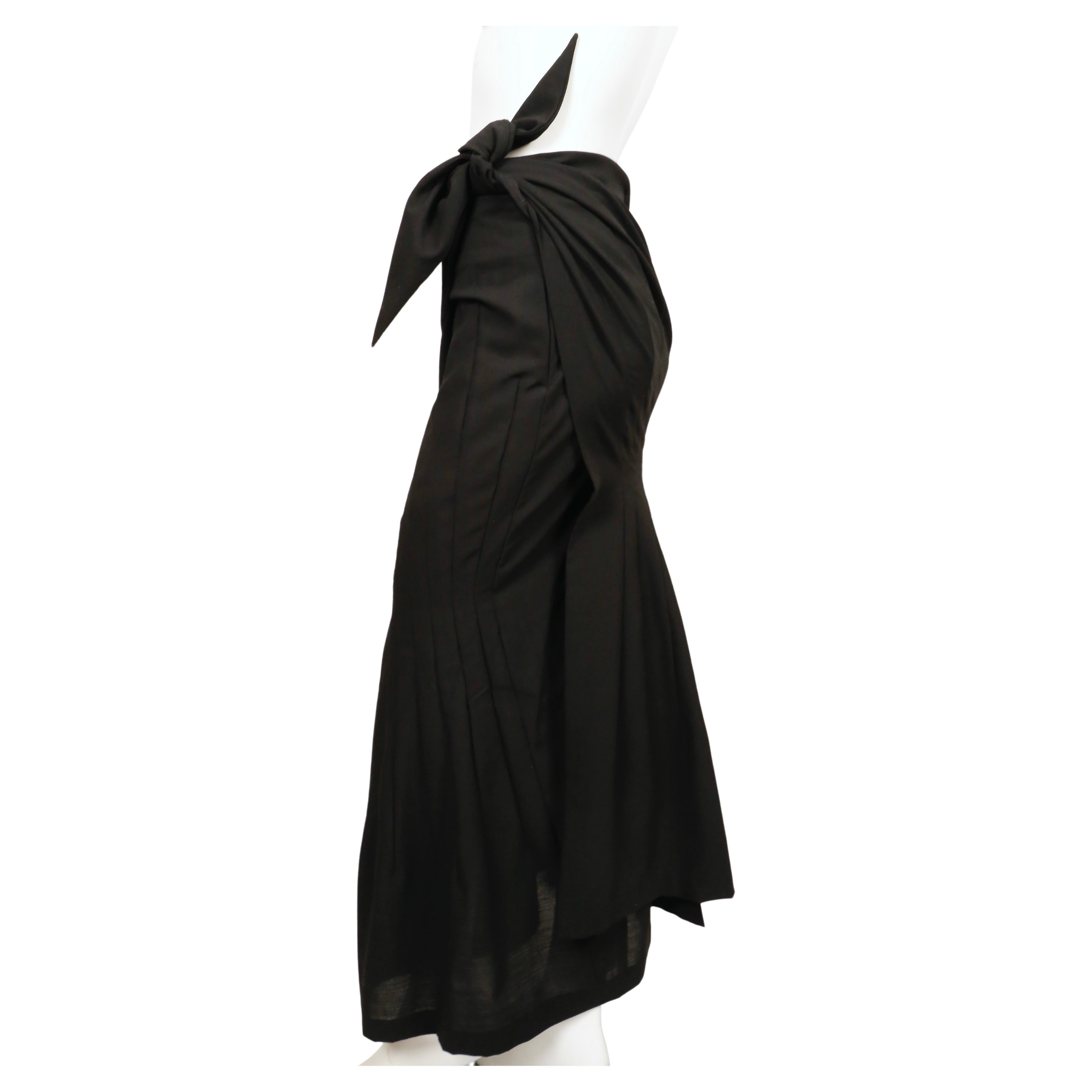 1997 JUNYA WATANABE Comme Des Garcons black RUNWAY wrap skirt 1