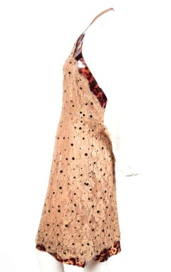 1997 Karl Lagerfeld for Chloe lace RUNWAY dress with iridescent lining