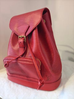 1997 Louis Vuitton Montsouris Centenarie Monaco Red Epi backpack