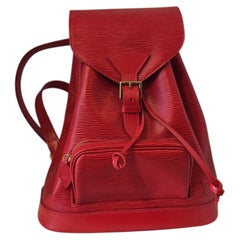 1997 Louis Vuitton Montsouris Centenarie Monaco Red Epi backpack