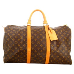 1997 Louis vuitton Travel Bag Keepall Monogram Canvas