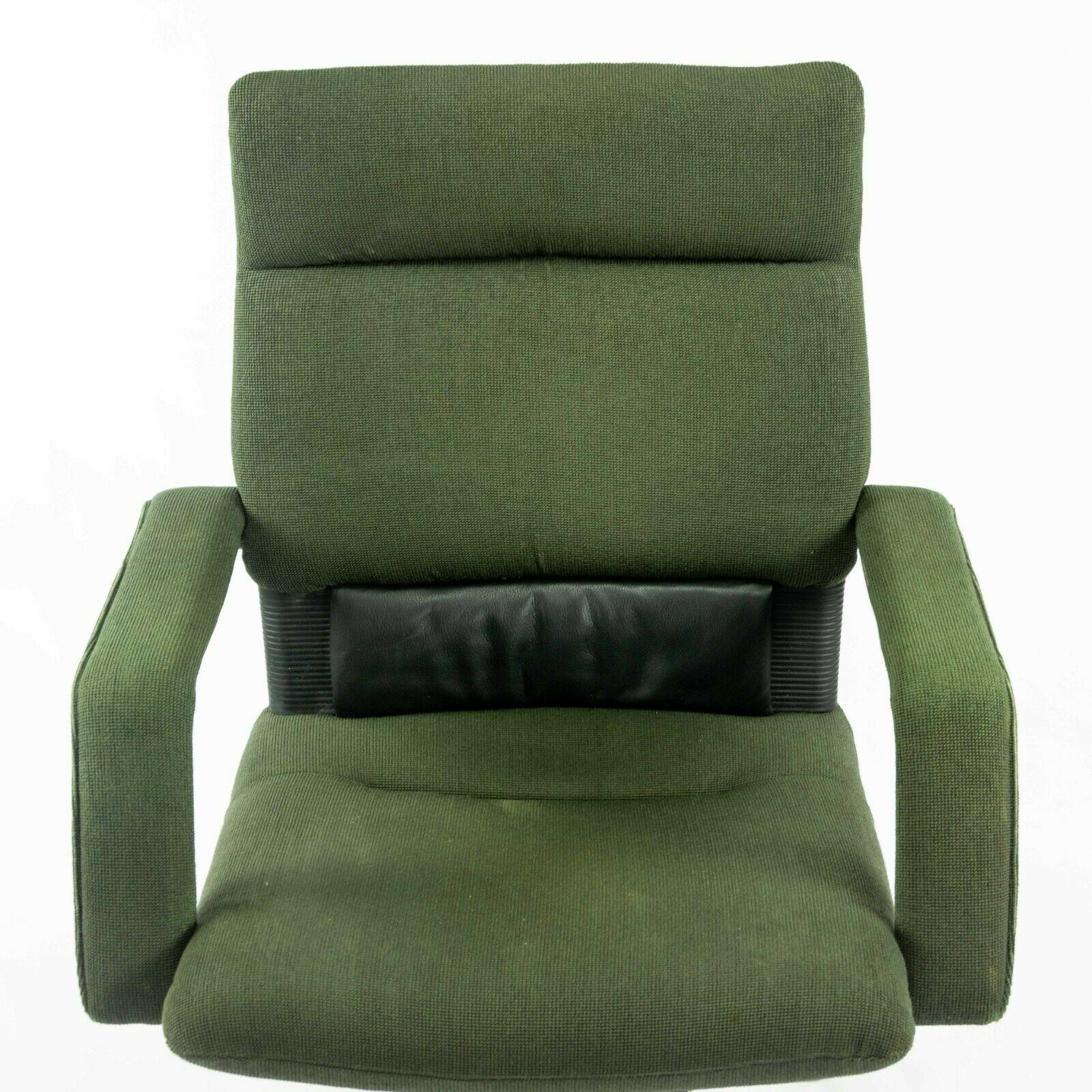 1997 Mario Bellini Vitra Figura Post Modern High Back Desk Chair in Green Fabric For Sale 6