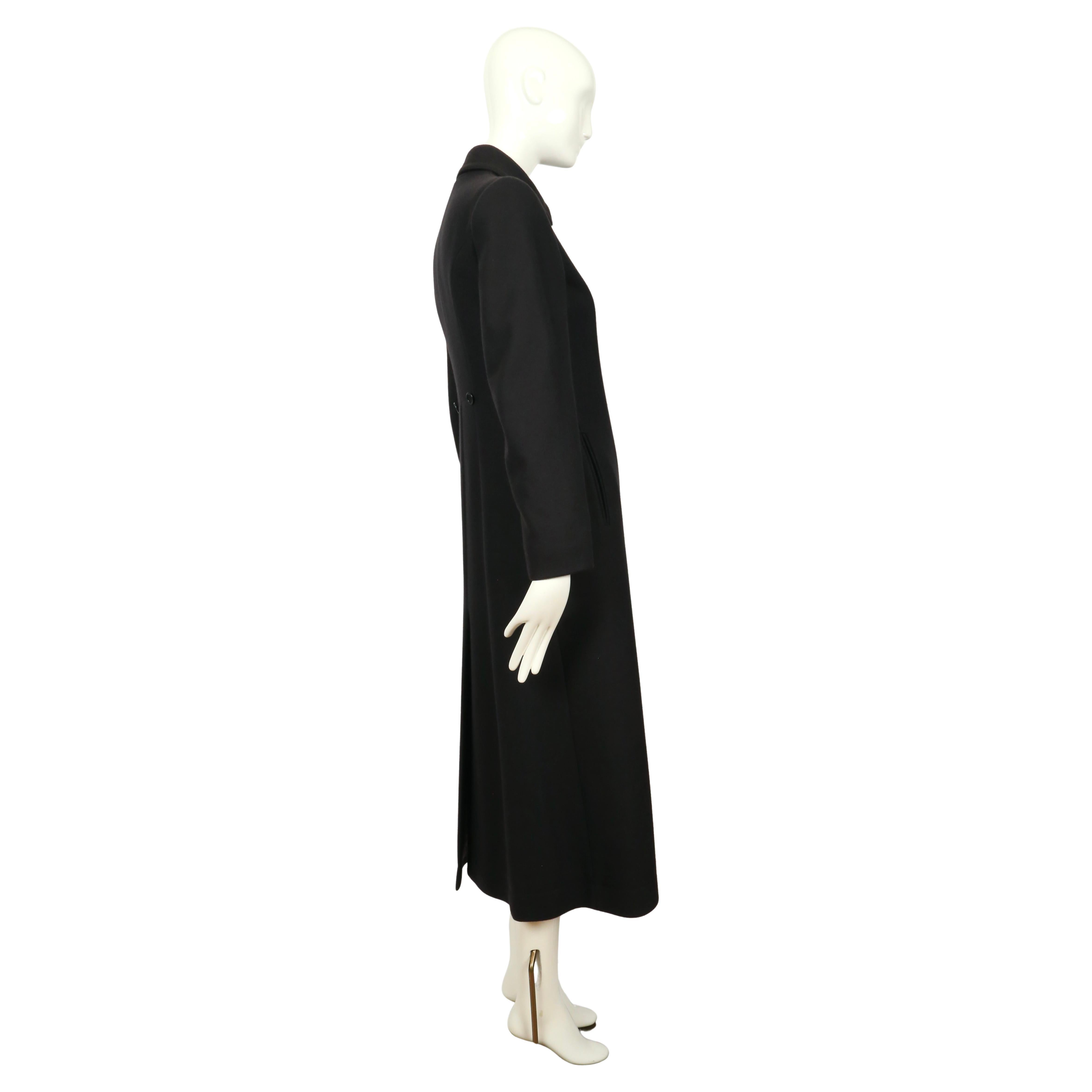 1997 MIU MIU maxi cappotto in lana nera RUNWAY In condizioni ottime in vendita a San Fransisco, CA