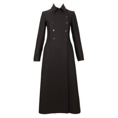 1997 MIU MIU black wool maxi RUNWAY coat