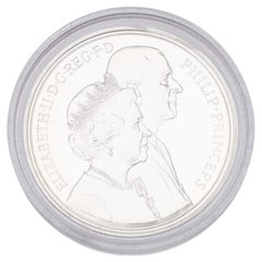 1997 Queen Elizabeth II & Prince Philip Golden Wedding £5 Silver Proof Coin