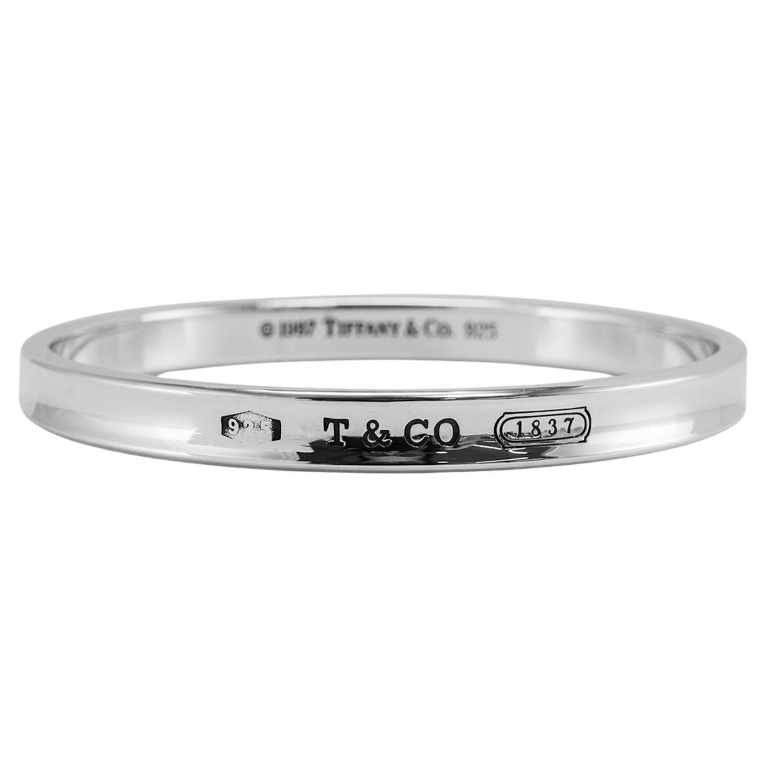 1997 Tiffany & Co. 1837 Bracciale in argento 925 ritirato in vendita