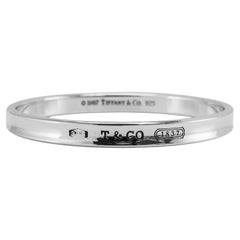 1997 Retired Tiffany & Co. 1837 925 Sterling Silver Bangle Bracelet