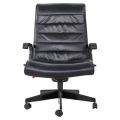 1997 Richard Sapper for Knoll Executive Desk Chair in Black Leather
