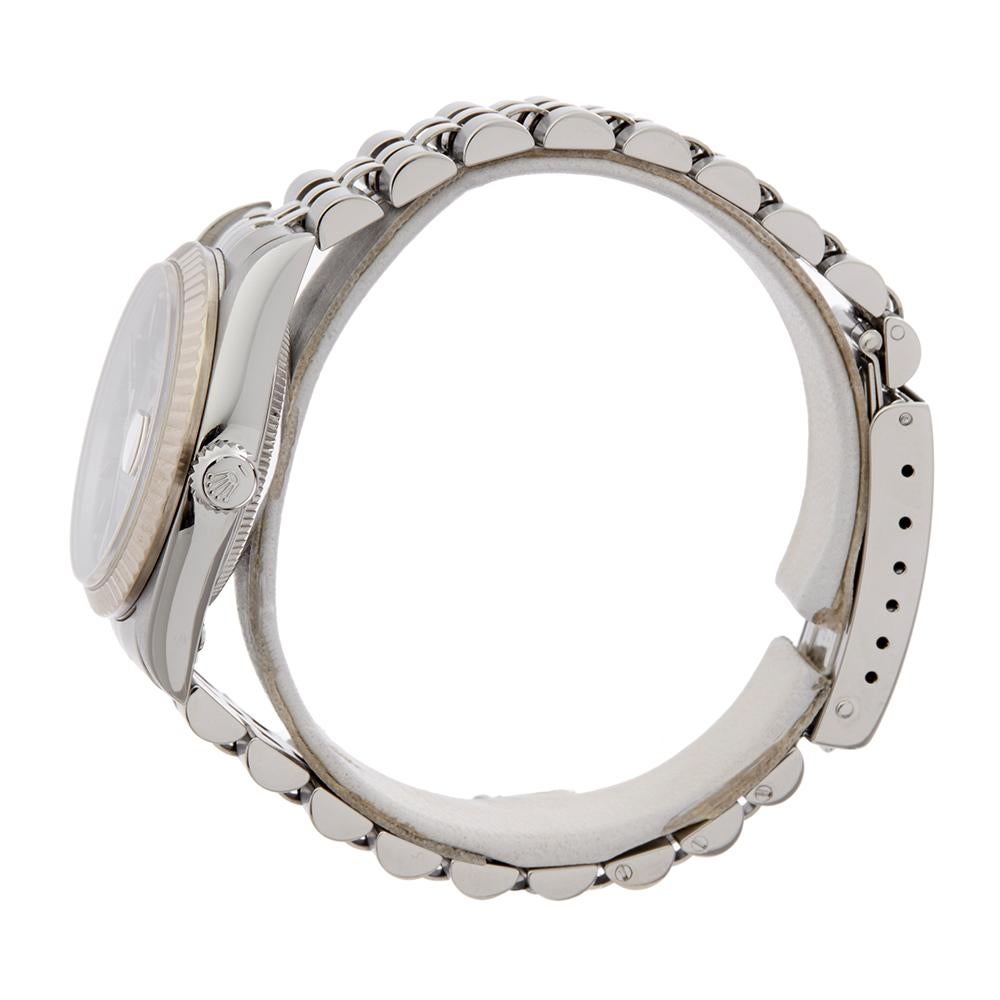 Contemporary 1997 Rolex Datejust Steel & White Gold 68274 Wristwatch
 *
 *Complete with: Presenation Pouch dated 1997
 *Case Size: 31mm
 *Strap: Stainless Steel Jubilee
 *Age: 1997
 *Strap length: Adjustable up to 16cm. Please note we can order