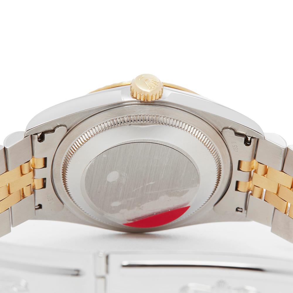 1997 Rolex Datejust Steel and Yellow Gold 16233 Wristwatch In Good Condition In Bishops Stortford, Hertfordshire