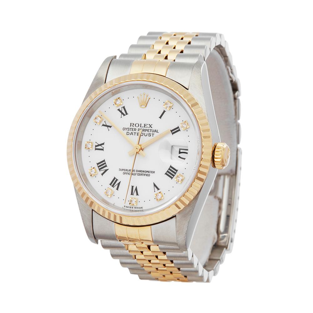 Men's 1997 Rolex Datejust Steel and Yellow Gold 16233 Wristwatch