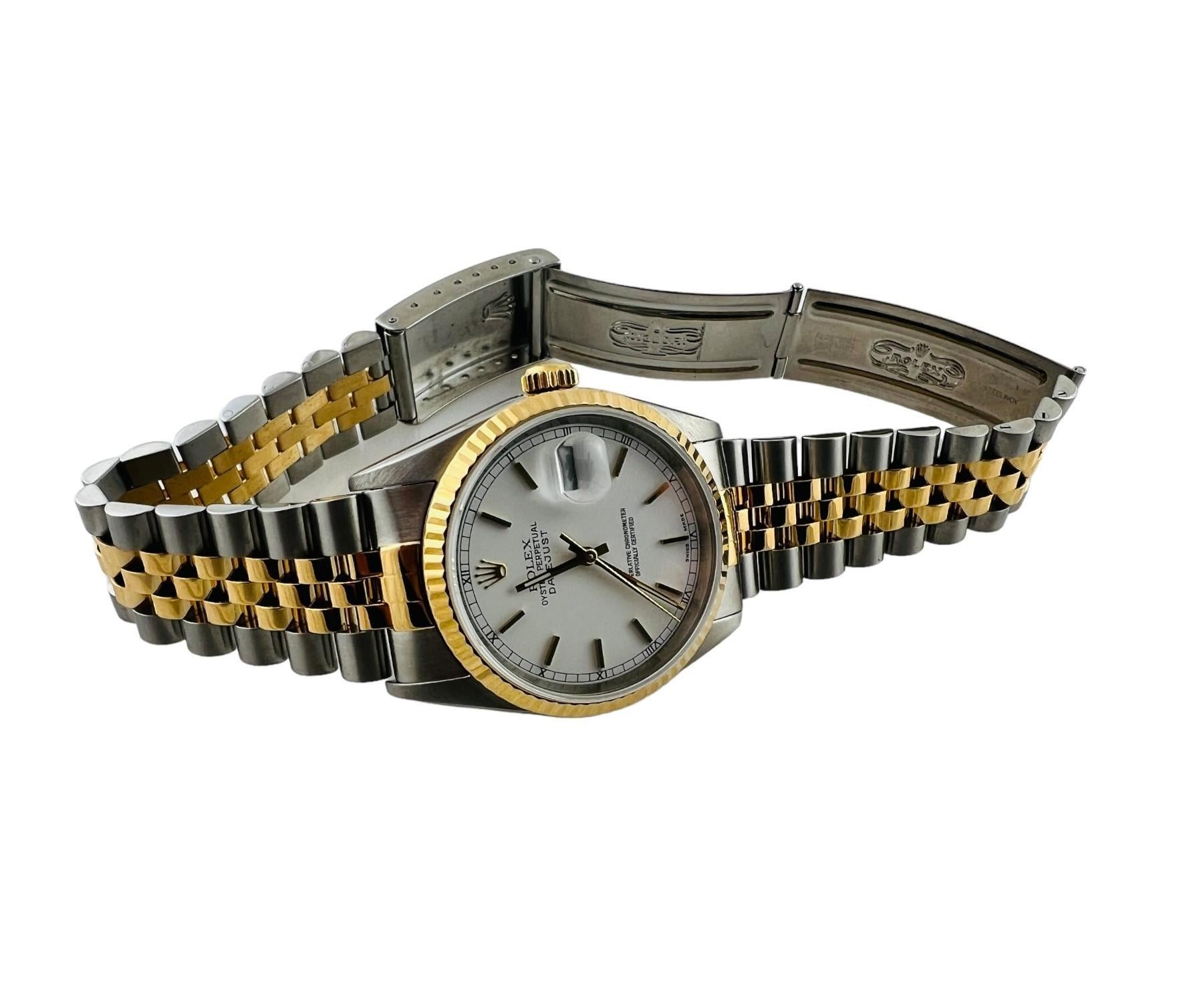 1997 Rolex Men's Watch 16233 Steel 18K Yellow Gold 36mm #16650 7