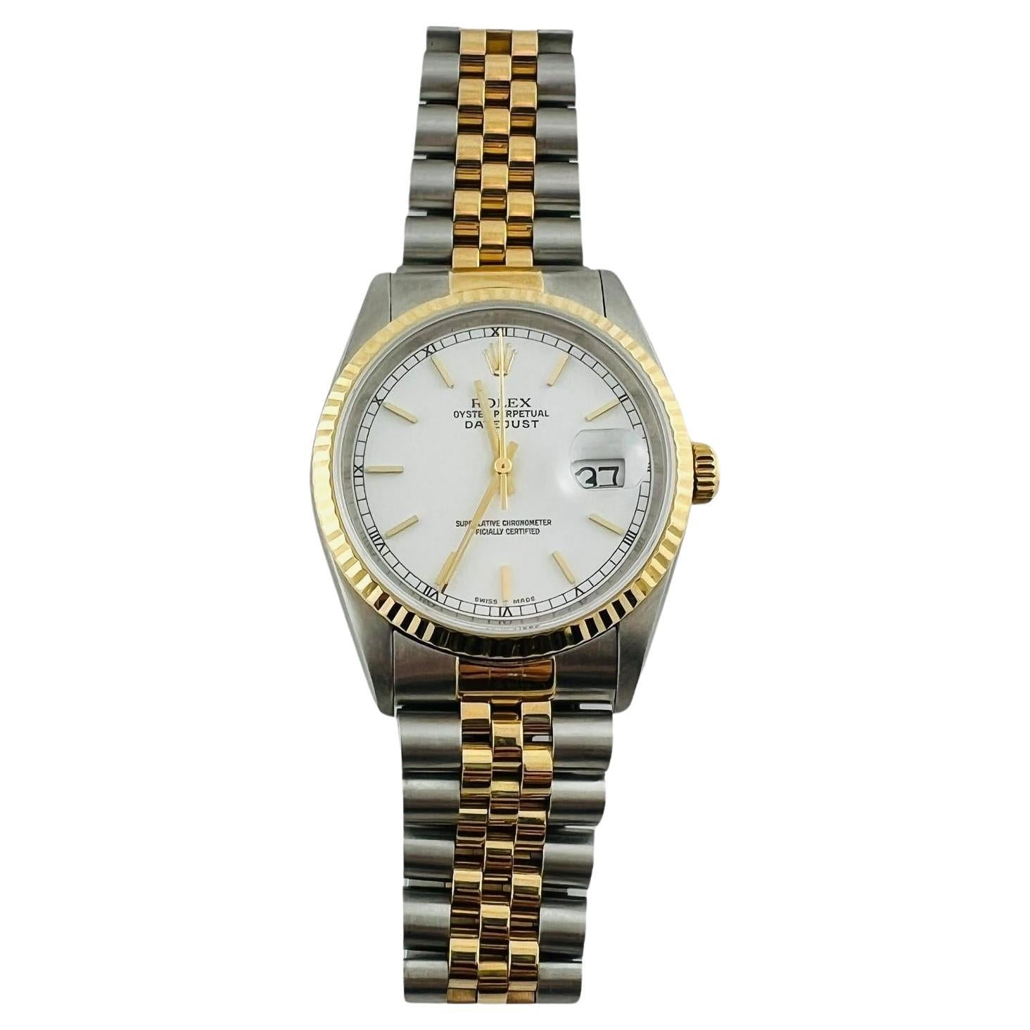 1997 Rolex Men's Watch 16233 Steel 18K Yellow Gold 36mm #16650