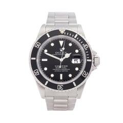 1997 Rolex Submariner Stainless Steel 16610 Wristwatch
