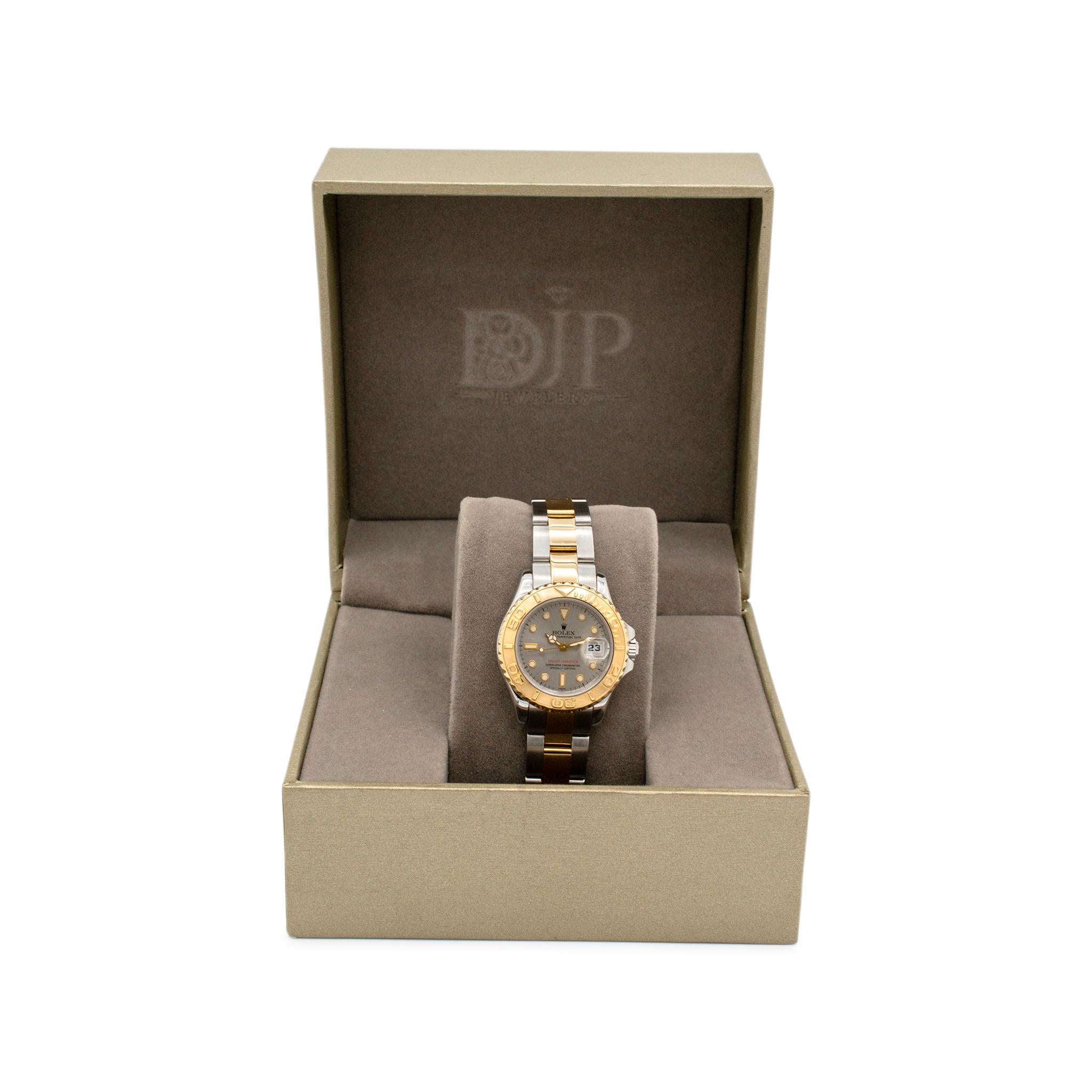 1997 Rolex Yacht Master 29MM 69623 18K Yellow Gold & Stainless Steel Watch For Sale 2