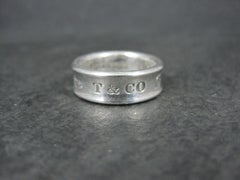 1997 Tiffany & Co 1837 Band Ring Sterling Silver Size 6.5