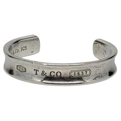1997 Tiffany & Co. 1837 Sterling Silver Open Cuff Bracelet #24226