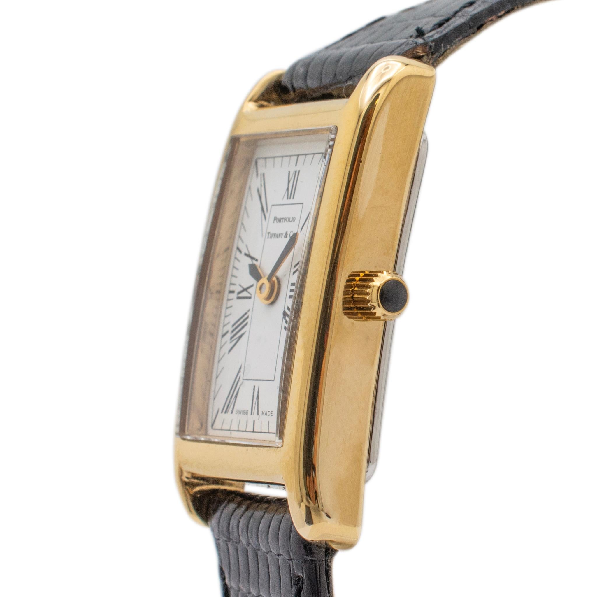 portfolio tiffany & co watch gold