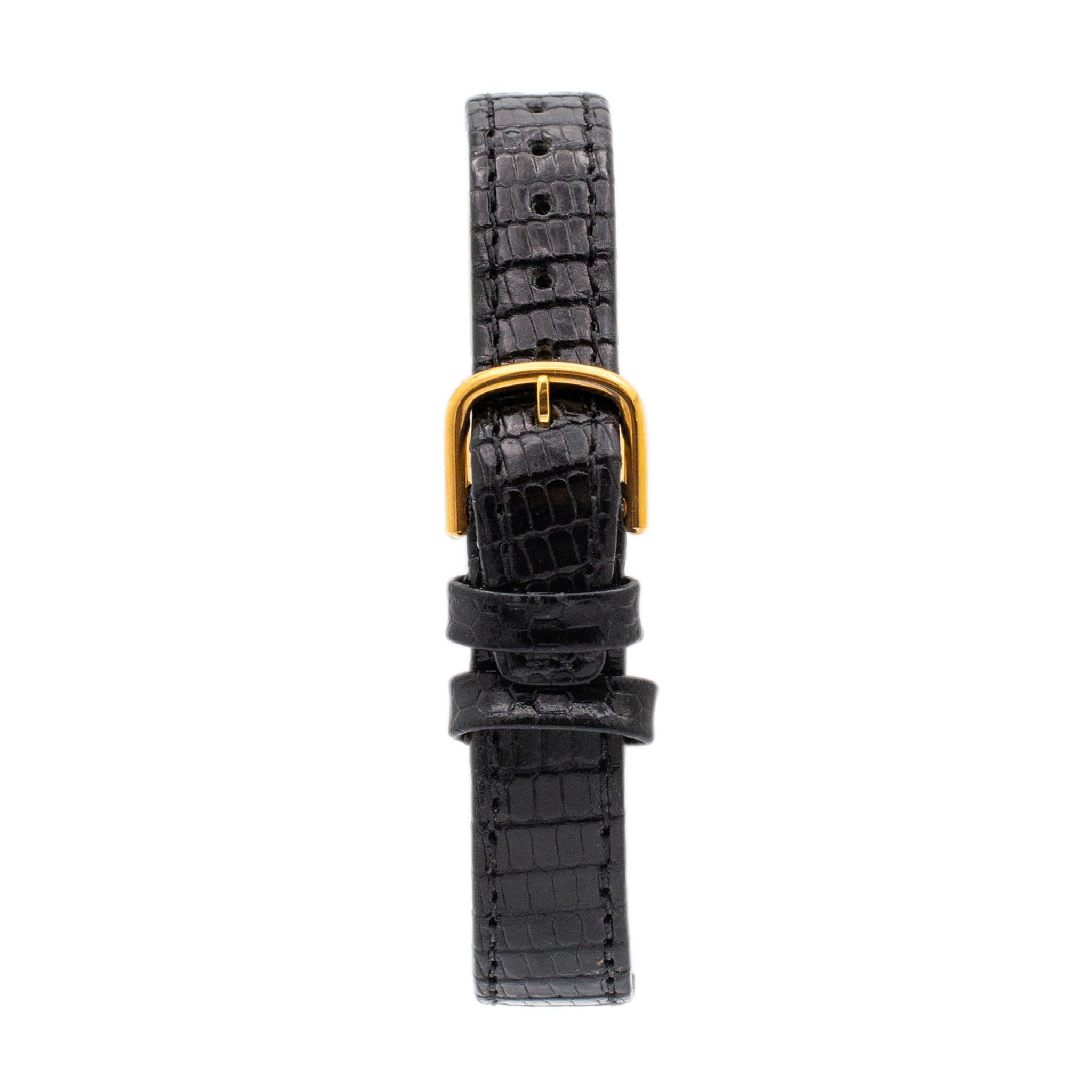 1997 Vintage Tiffany & Co. Portfolio 16MM 96733437 Gold Plated Ladies Watch In Excellent Condition In Houston, TX