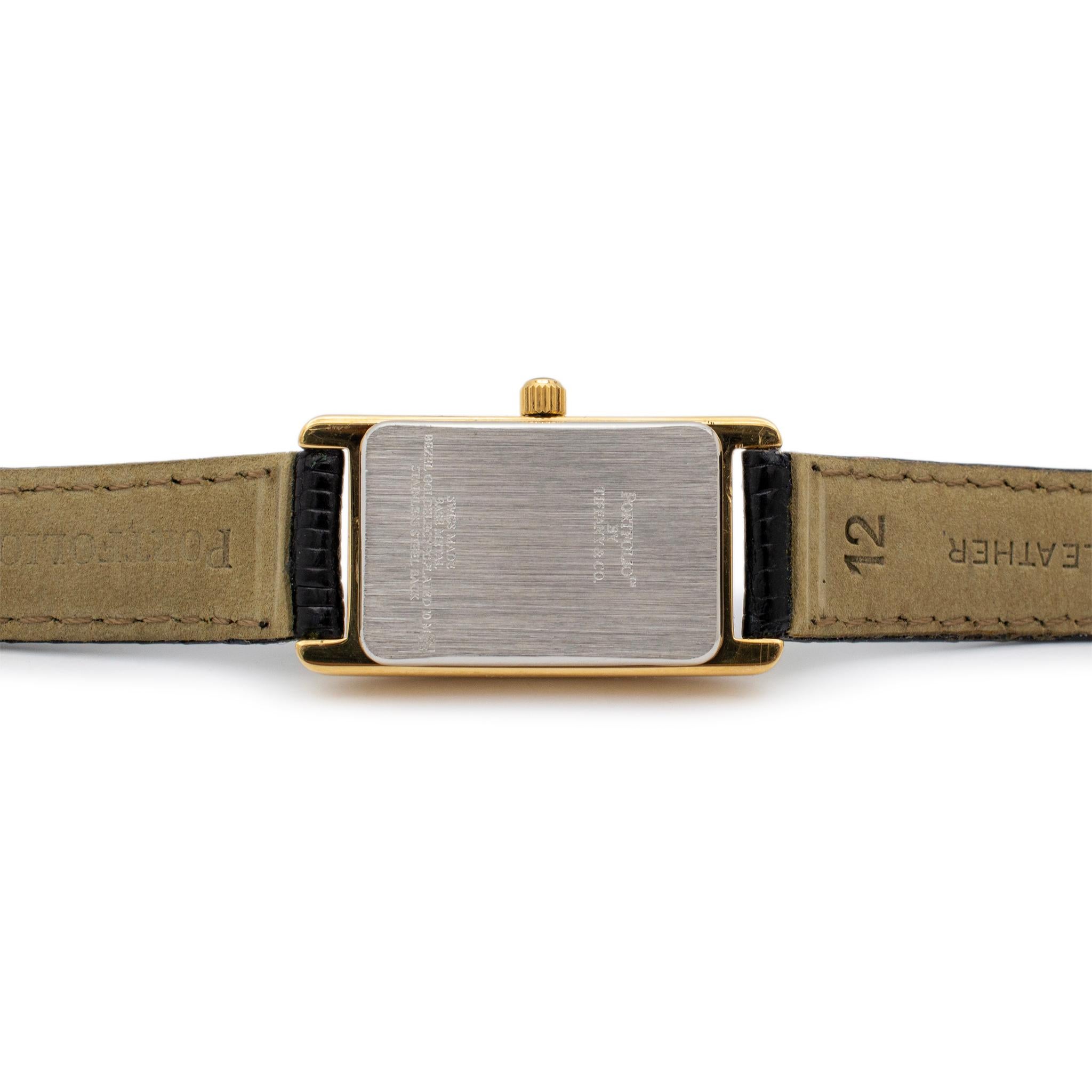 Women's 1997 Vintage Tiffany & Co. Portfolio 16MM 96733437 Gold Plated Ladies Watch