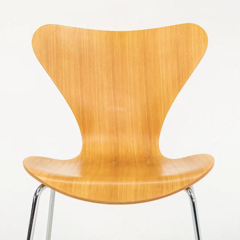 Modern 1998 Arne Jacobsen for Fritz Hansen Series 7 Dining / Side Chair, Model 3107 For Sale