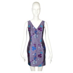 1998 ATELIER VERSACE haute couture silk floral mini RUNWAY dress
