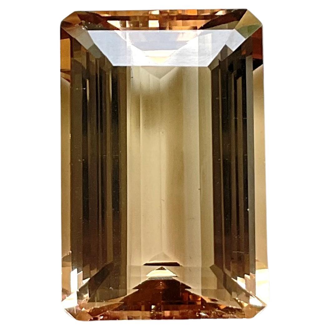 19.98 Carats Peach Tourmaline Octagon Faceted Top Quality Cut stone Natural Gem
