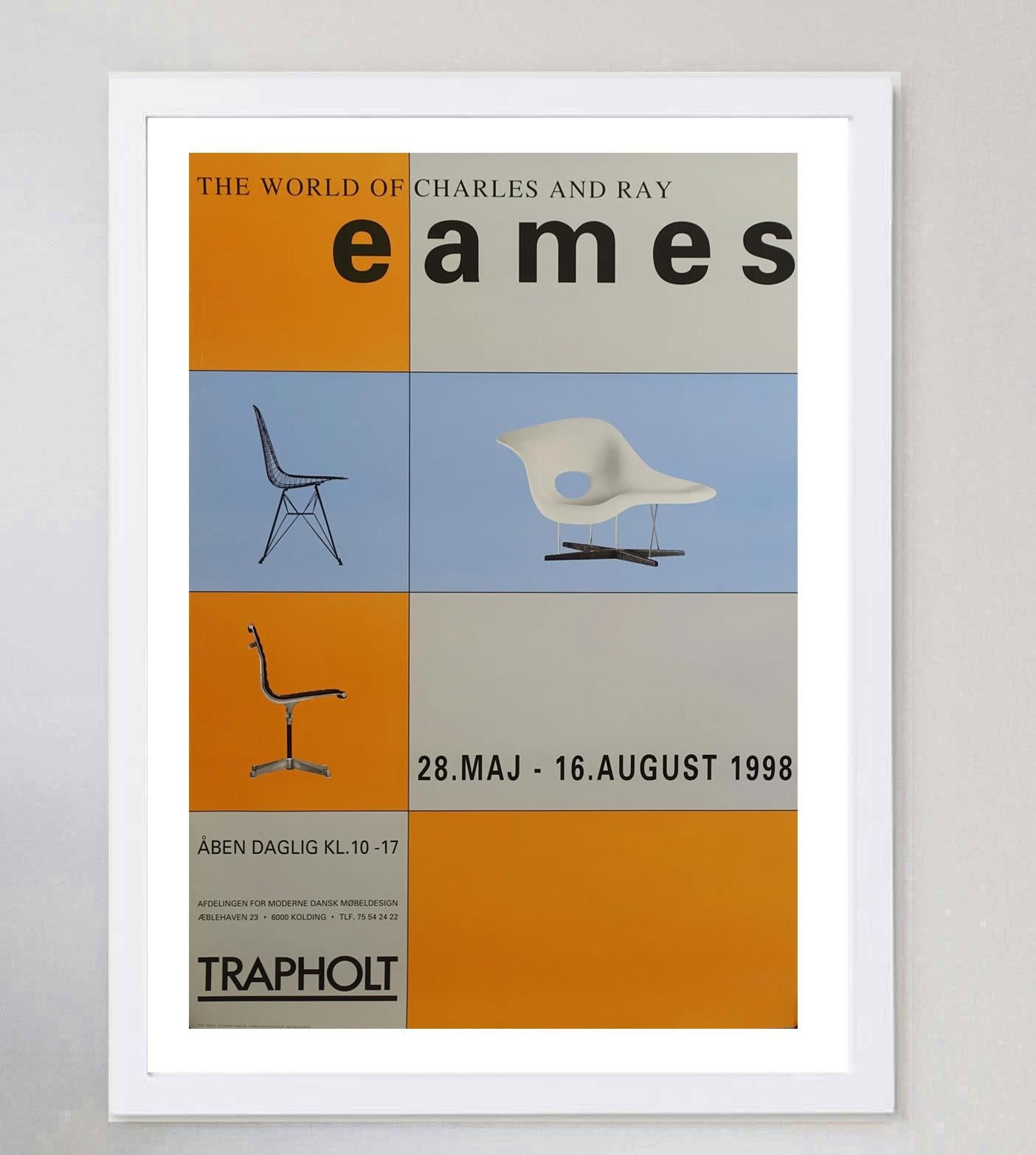 1998 Charles and Ray Eames - Trapholt Poster originale d'epoca In condizioni buone in vendita a Winchester, GB