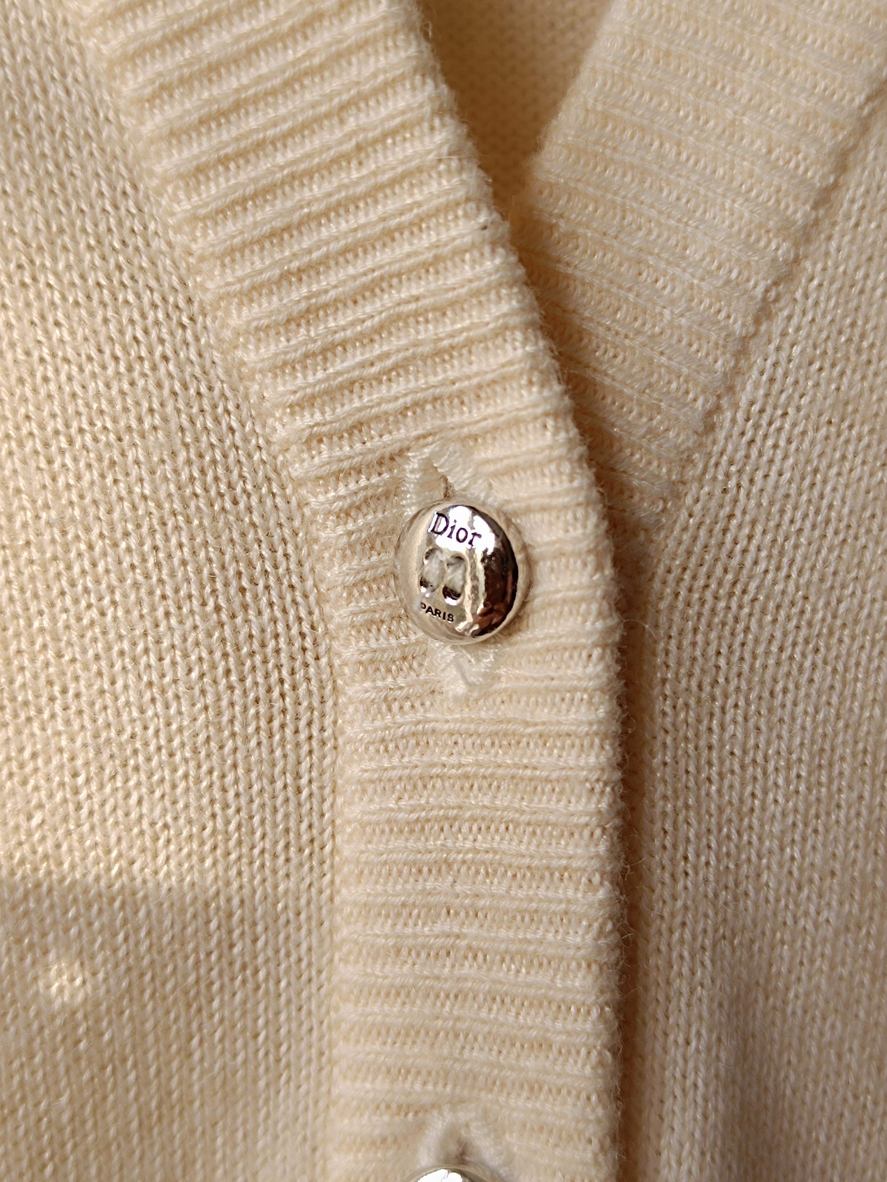 1998 Christian Dior & & John Galliano S/S 1998 Knitwear Cardigan For Sale 9