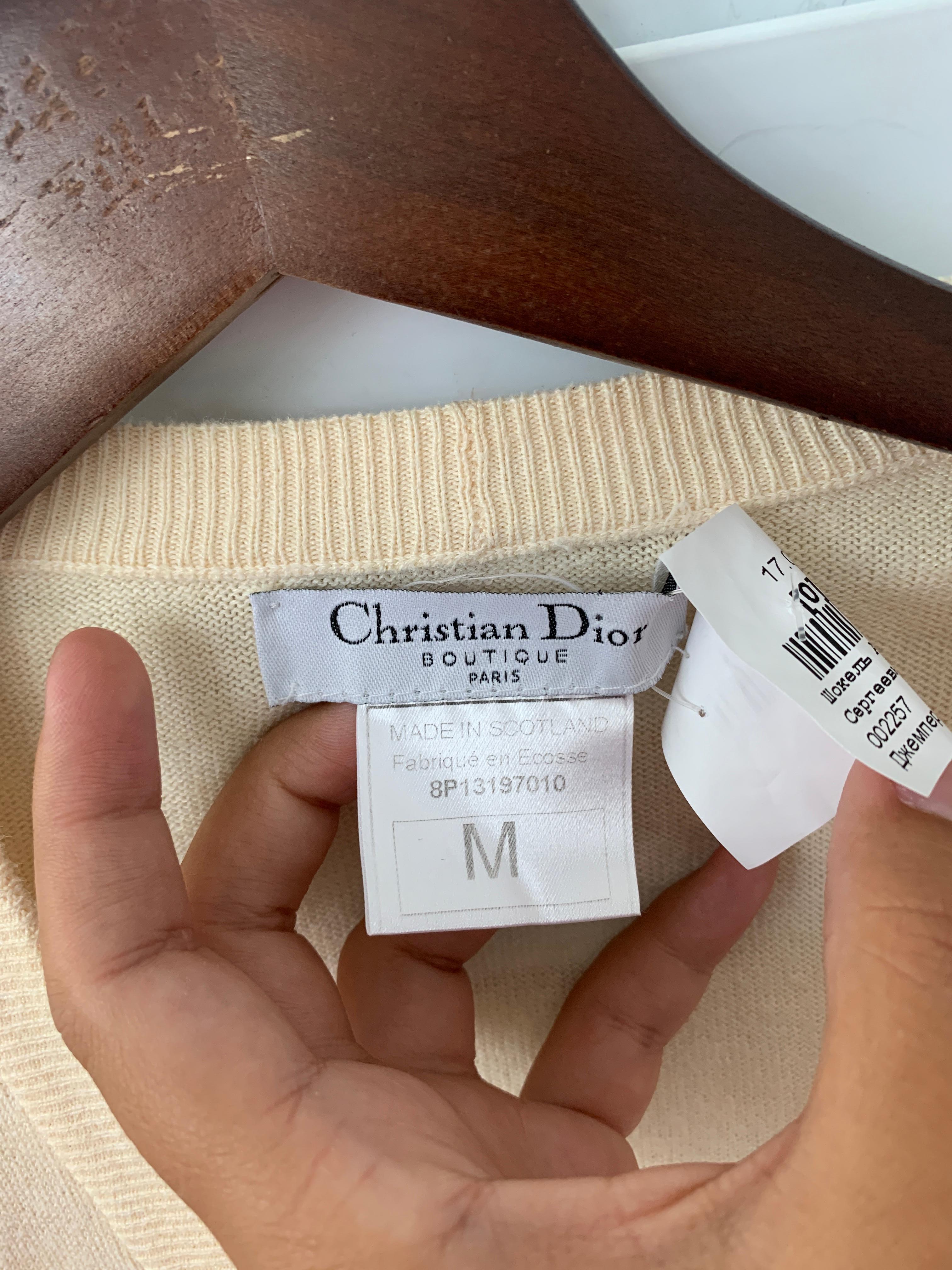 1998 Christian Dior & & John Galliano S/S 1998 Knitwear Cardigan For Sale 3