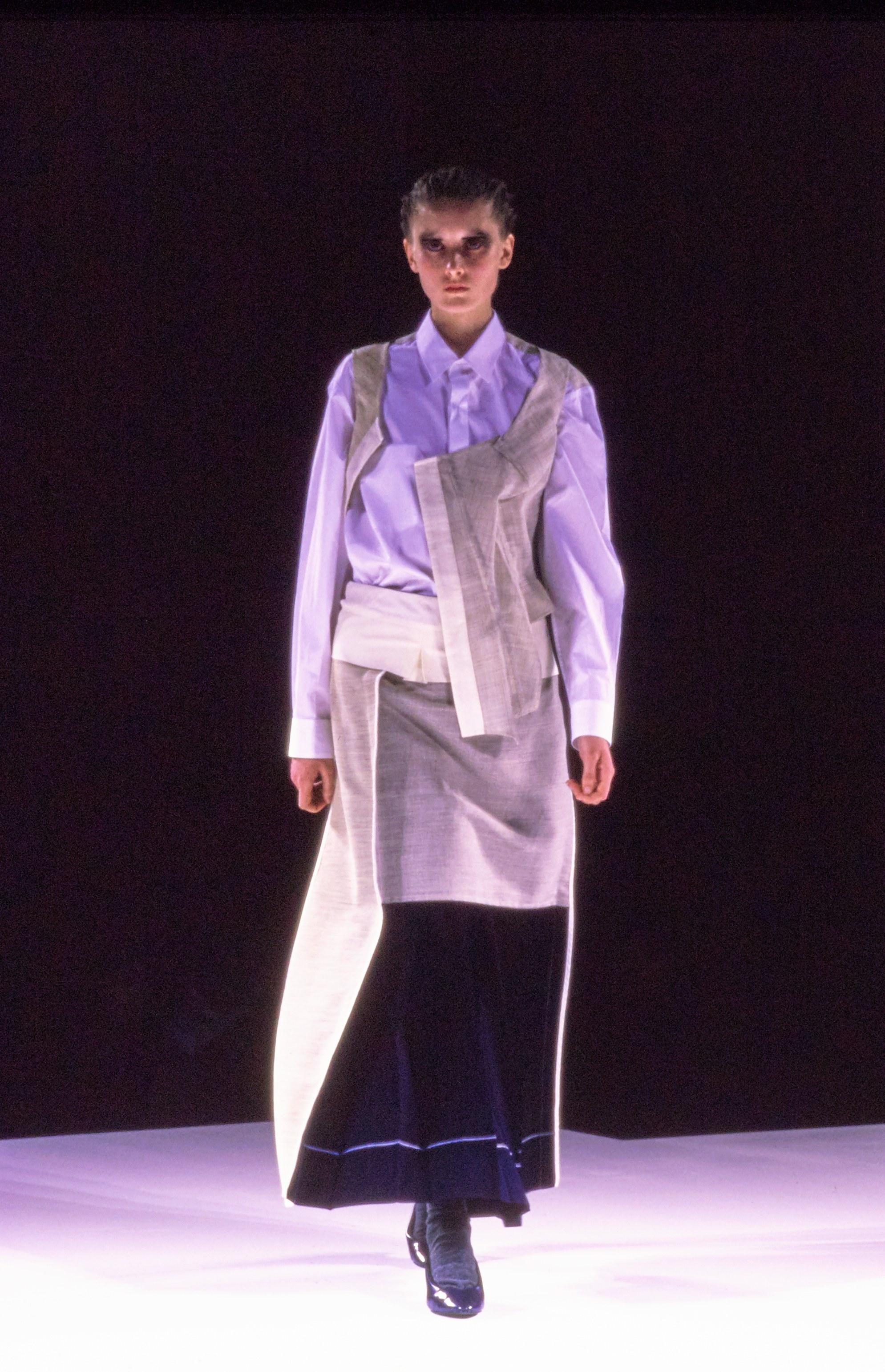 1998 COMME DES GARCONS 'FUSION' layered jacket and runway skirt 5