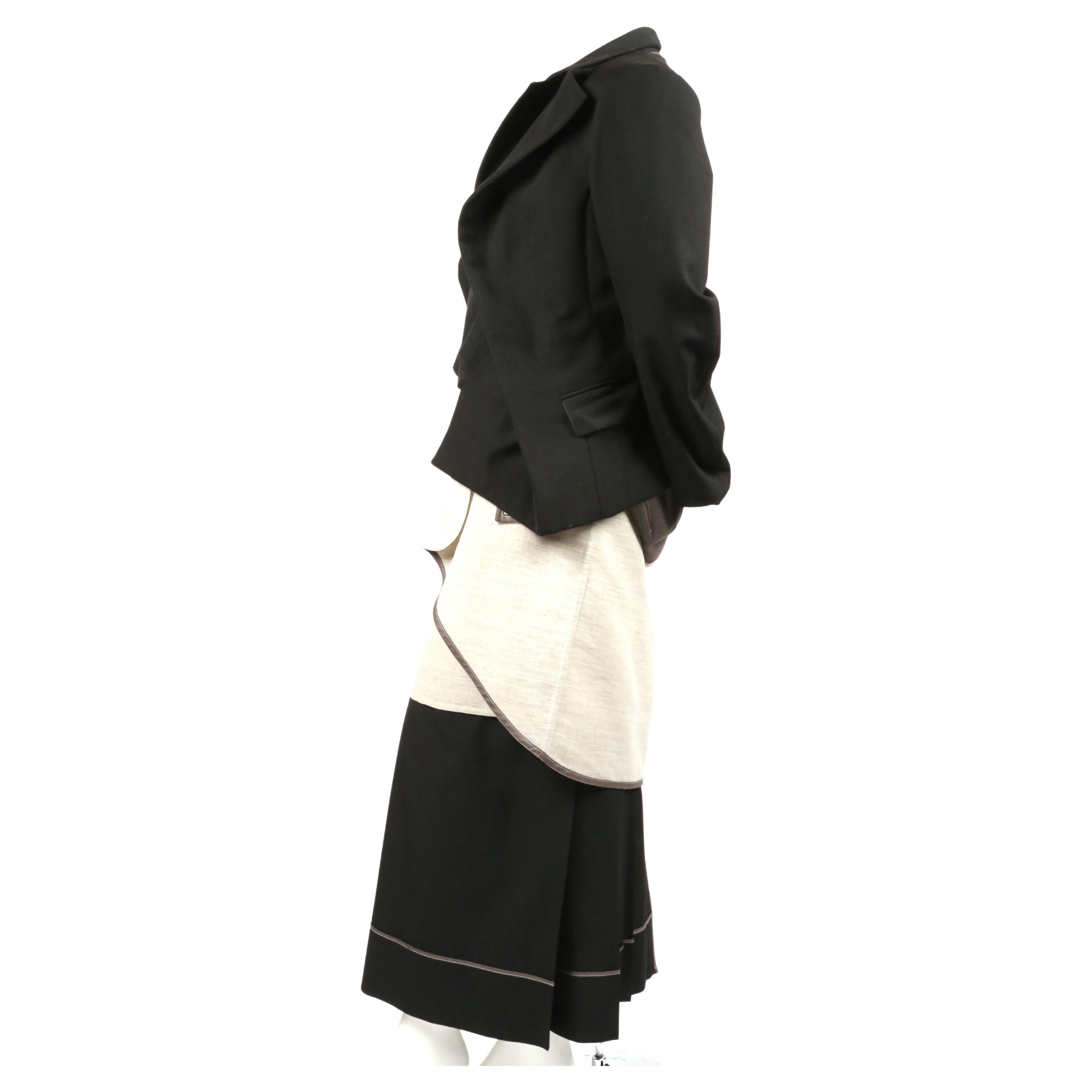 1998 COMME DES GARCONS 'FUSION' layered jacket and runway skirt In Excellent Condition For Sale In San Fransisco, CA
