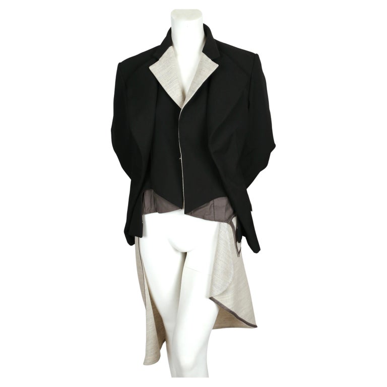 1998 COMME DES GARCONS 'FUSION' layered jacket and runway skirt