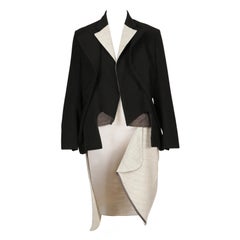 1998 COMME DES GARCONS 'FUSION' layered RUNWAY coat