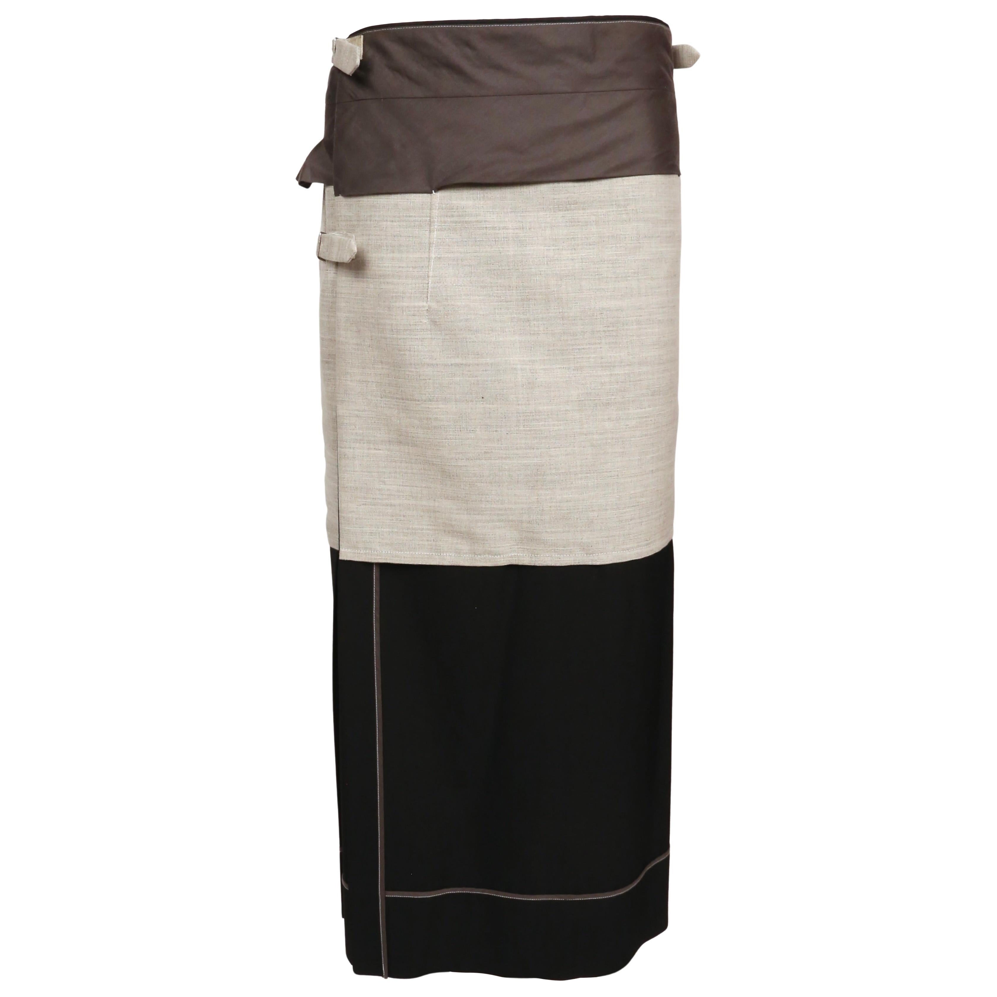 1998 falda COMME DES GARCONS 'FUSION' a capas RUNWAY en venta