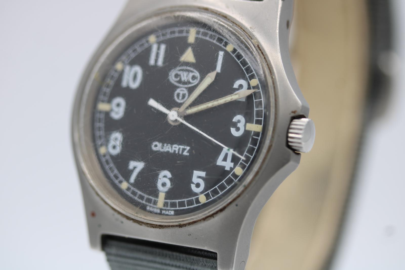 1998 CWC G10 Militäruhr Britische Armee 36mm Edelstahl Quart im Angebot 6