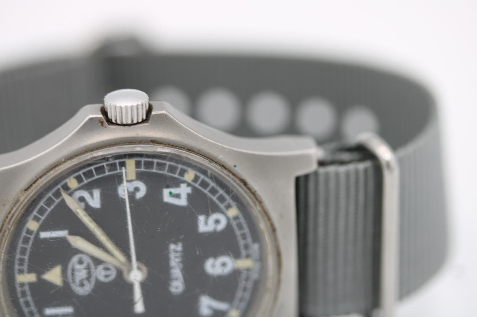 1998 CWC G10 Militäruhr Britische Armee 36mm Edelstahl Quart im Angebot 8