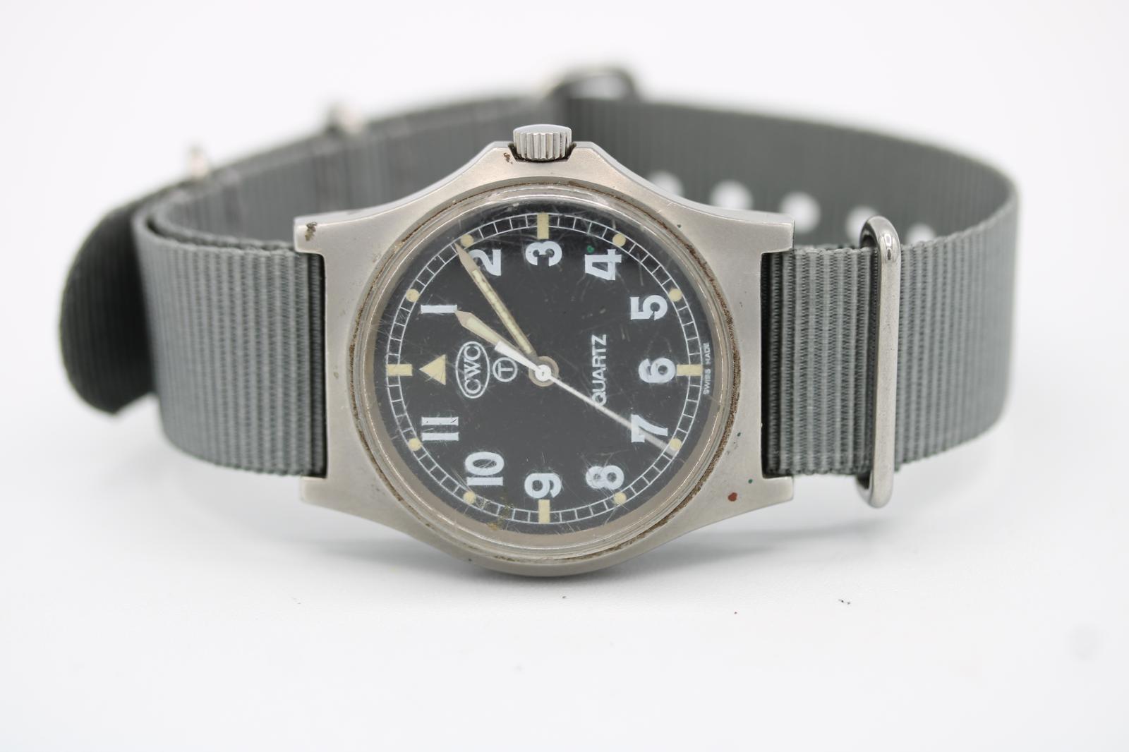 1998 CWC G10 Militäruhr Britische Armee 36mm Edelstahl Quart im Angebot 9