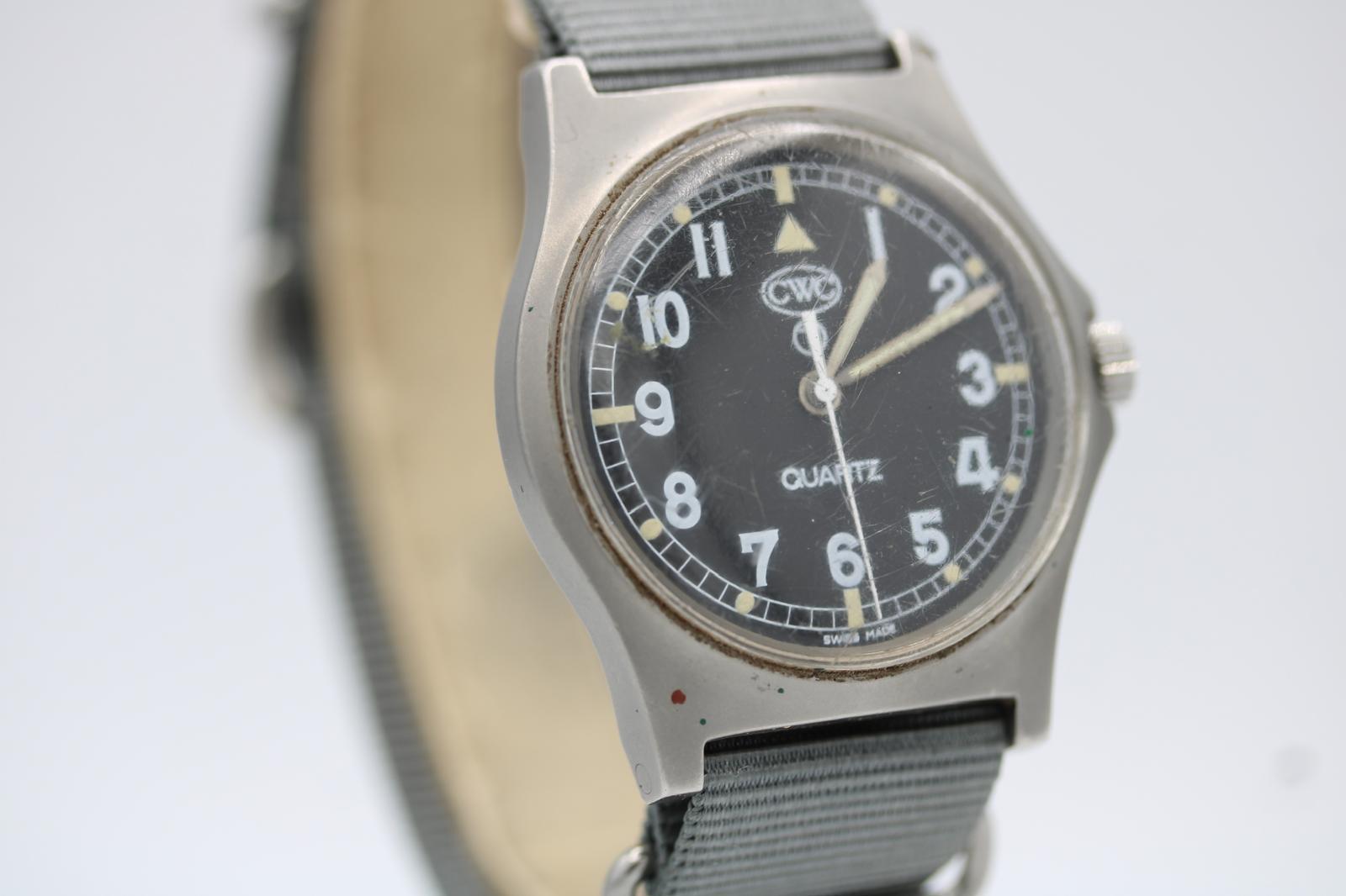 1998 CWC G10 Militäruhr Britische Armee 36mm Edelstahl Quart im Angebot 2