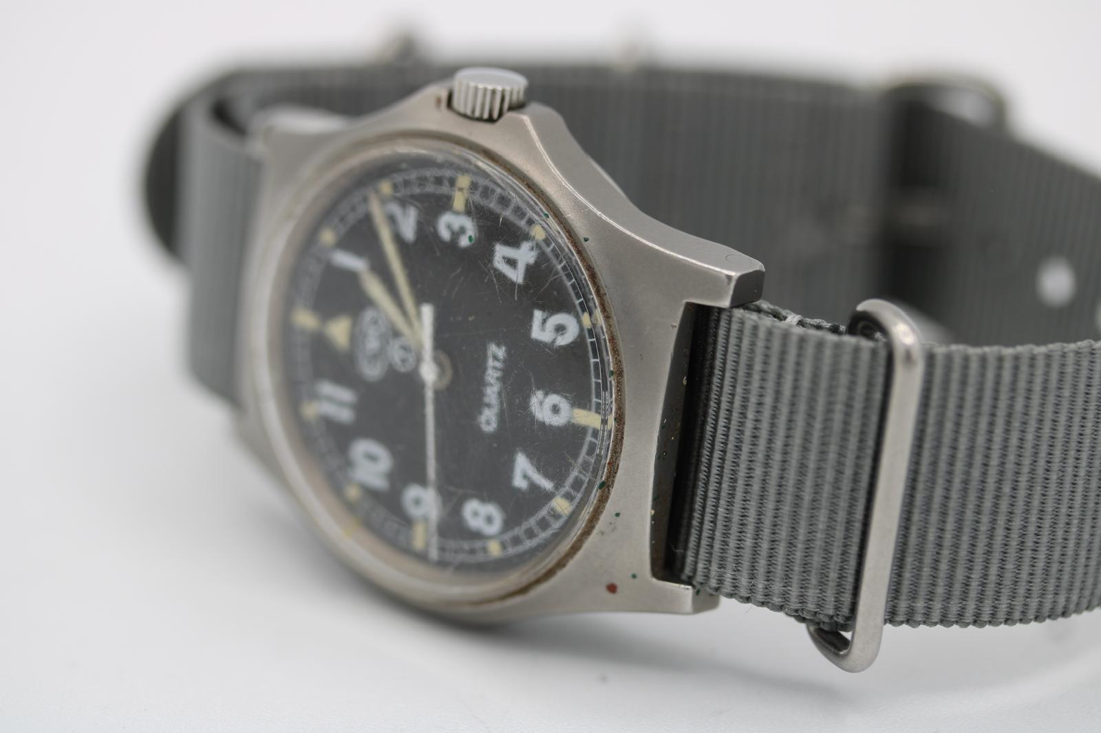 1998 CWC G10 Militäruhr Britische Armee 36mm Edelstahl Quart im Angebot 3