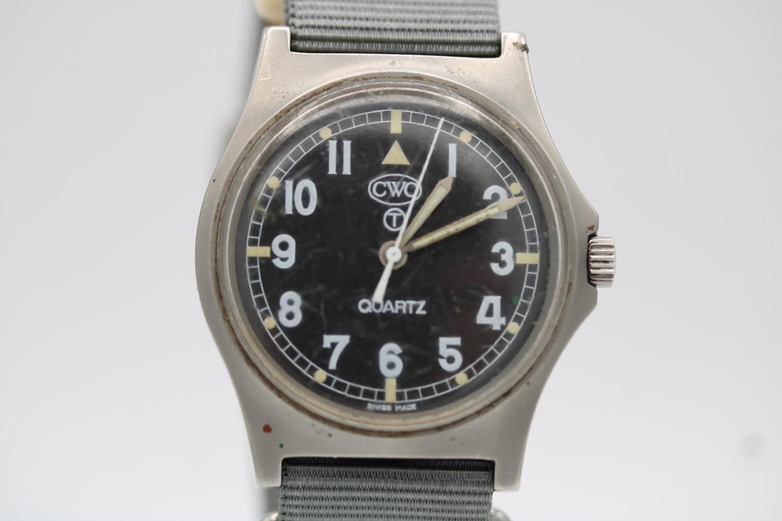 1998 CWC G10 Militäruhr Britische Armee 36mm Edelstahl Quart im Angebot 5