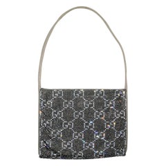 1998 Gucci by Tom Ford Crystal G Logo Monogram Handbag Purse