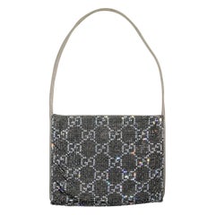 1998 Gucci by Tom Ford Crystal G Logo Monogram Handbag Purse 1998 Gucci by Tom Ford Crystal G Logo Monogram Handbag Purse