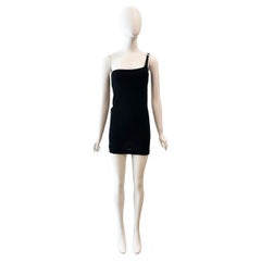 1998 Gucci by Tom Ford Semi-Sheer One Shoulder Mini Dress